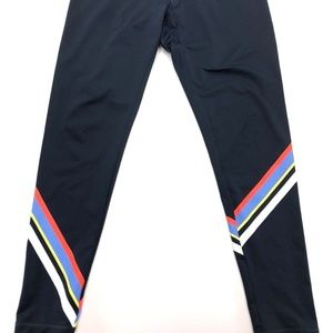 Fila Sport Blue Navy Striped Running Pants L